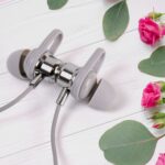 Magnetic OFF Earbuds Neckband Bluetooth (1 Pc / With Color Box & Zipper Plastic Bag) - Back View by Nari Haat, Indian...