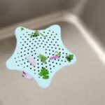 Silicone Star Shaped Sink Filter Bathroom Hair Catcher Drain Strainers for Basin - Back View by Nari Haat, Indian eth...