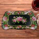 Stainless Steel Serving Tray (18 x 8.5 Inch / 1 Pc) - Front View by Nari Haat, Indian ethnic wear, women clothing, de...