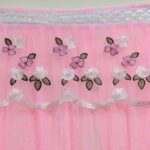 Dustproof Cover for Indoor, TV Screen Protector Cloth Cover (65 Inch) - Back View by Nari Haat, Indian ethnic wear, w...