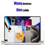 4 in 1 Spring Fast Charging Cable (1 Pc / 1.5 Mtr Long) - Closeup Embroidery by Nari Haat, Indian ethnic wear, women ...