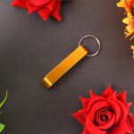 Premium Metal Keychain - Stainless Steel Key Ring - Back View by Nari Haat, Indian ethnic wear, women clothing, desig...