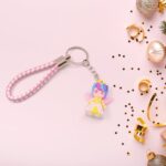 Cute Keychain With Card Gift - Keychain Accessories Key Chain Backpack Charms Car Keys Keychain for Kids Girls, Unico...