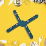 Apex Foldable Hot mate Set – 2 Pcs, Folding Pan Stand for Hot Pots - Closeup Embroidery by Nari Haat, Indian ethnic...