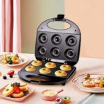 Electric Donut Maker 750W – 6 Cavity(1 Pc / With 2 PIN Plug Converter 1 Pc ) - Front View by Nari Haat, Indian ethn...