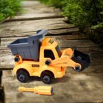 Engineering Vehicles Nut Assembly Toy (2 Pc Set) - Back View by Nari Haat, Indian ethnic wear, women clothing, design...