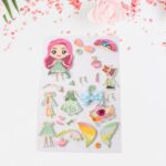 Multipurpose Adhesive 3D Stickers (1 Sheet / Mix Design) - Closeup Embroidery by Nari Haat, Indian ethnic wear, women...