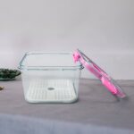 High Quality Plastic Food Storage ContainerFood Box (1400ML) - Closeup Embroidery by Nari Haat, Indian ethnic wear, w...