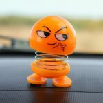 Cartoon Face, Spring Doll Dance Toy (1 Pc / With Color Box) - Closeup Embroidery by Nari Haat, Indian ethnic wear, wo...