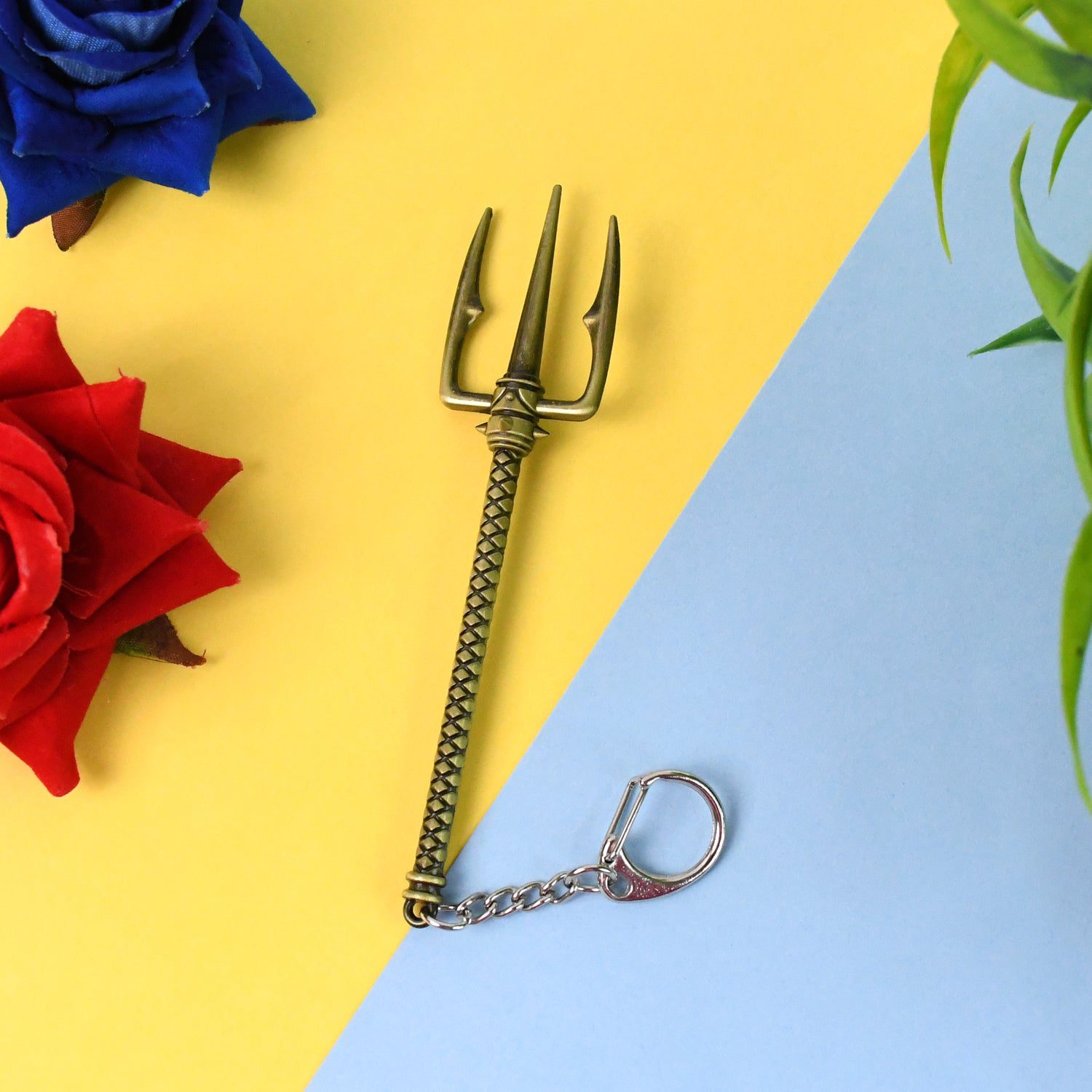 02_98281962-6f1e-471e-843e-9a012bfb99ae.jpg Aquaman Metal Keychain - Durable Stainless Steel Design (1 Pc) - Front View by Nari Haat, Indian ethnic wear, women c...