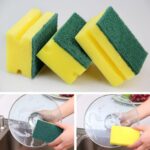 Scrub Sponge 2 in 1 PAD for Kitchen, Sink, Bathroom Cleaning Scrubber (3 Pc) - Neckline Detail by Nari Haat, Indian e...