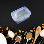 Food Grade Plastic Kitchen Storage Container Set with Air Seal Lock (3 Pc Set) - Closeup Embroidery by Nari Haat, Ind...