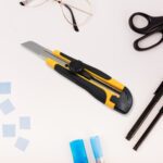 Cutter Knife Set with 4 Replacement Blades (1 Set) - Neckline Detail by Nari Haat, Indian ethnic wear, women clothing...