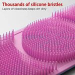 Silicone Bath Body Brush / Scrubber With Color Box (1 Pc / Mix Color) - Sleeve Design by Nari Haat, Indian ethnic wea...