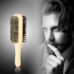 2 in 1 Dual Side Hair Bristle Beard Brush for Men Beard Comb (1 Pc) - Neckline Detail by Nari Haat, Indian ethnic wea...