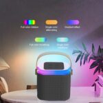 Wireless Speaker Microphone Set with RGB Light – Portable Karaoke - Sleeve Design by Nari Haat, Indian ethnic wear,...