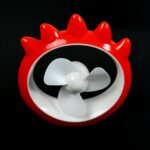 Mini Desktop Fan – USB Rechargeable Cooling Fan for Home, Office & Car - Neckline Detail by Nari Haat, Indian ethni...