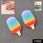 Jelly Popsicle Erasers – Cute & Fancy Mini Erasers for Kids (2 Pc Set, Mix Design) - With Dupatta by Nari Haat, Ind...
