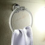 Unbreakable ABS Round Towel Ring Wall Mounted Stand / Holder (1 Pc) - Closeup Embroidery by Nari Haat, Indian ethnic ...