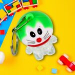 Doremon lightning keychain, 2 colored lightning keychain (1 pc) - Sleeve Design by Nari Haat, Indian ethnic wear, wom...