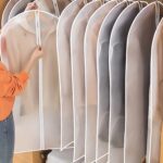 Foldable Non Woven Suit Cover (80×56 CM / 1 Pc / White Side Chain Suit Cover) - Sleeve Design by Nari Haat, Indian e...