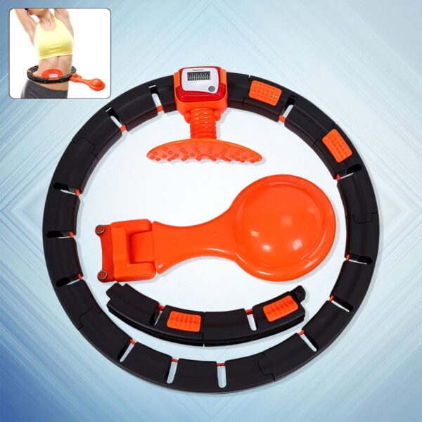 Smart Fitness Hula Hoops with Spinning Ball and Intelligent Counter (1 Pc / Loose) - Front View by Nari Haat, Indian ...