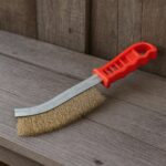 Stainless Steel Wire Hand Brush Metal Cleaner Rust Paint Removing Tool - Front View by Nari Haat, Indian ethnic wear,...