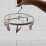 Drying Rack with 8 Clothespin Clips Sock & Underwear Hanger - Front View by Nari Haat, Indian ethnic wear, women clot...