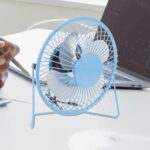 USB Table Desk Personal Metal Electronic Fan, Suitable For Office, School Use (1 Pc) - Sleeve Design by Nari Haat, In...