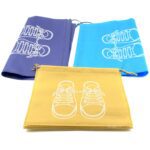 BEACH BAG SHOES STORAGE BAG CLOSET ORGANIZER NON-WOVEN TRAVEL PORTABLE BAG WATERPROOF POCKET CLOTHING CLASSIFIED HANG...