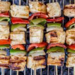 Square Stainless Steel Barbecue Grill with Wooden Handle - Back View by Nari Haat, Indian ethnic wear, women clothing...