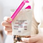 Food Bag Clip Sealer – Airtight Plastic Clips Snacks, Kitchen & Camping (18 Pc Set) - Closeup Embroidery by Nari Ha...