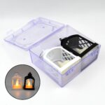 Smokeless Led Light Lantern Lamp, Diwali (2 Pc) - Neckline Detail by Nari Haat, Indian ethnic wear, women clothing, d...