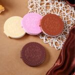 Round Chocolate Scented Notebook – Writing Practice & Early Learning Book (80 Pages) - Closeup Embroidery by Nari H...