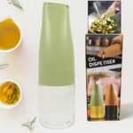 Oil Dispenser, 500ml Cooking Oil Dispensing Cruets with Automatic Open Lid, (500 ML) - Closeup Embroidery by Nari Haa...