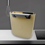 Foldable Hanging Trash Can – Space-Saving Waste Bin for Kitchen, Bathroom & Car - Back View by Nari Haat, Indian et...