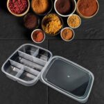 Plastic 5- Compartment Excellent container Reusable Lunch Box (1 Pc) - Back View by Nari Haat, Indian ethnic wear, wo...