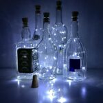 Wine Bottle Cork String Light | Multi LED / 2M Cable (White / 1 Pc) - Neckline Detail by Nari Haat, Indian ethnic wea...