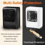 Room Heater 220V Brown Box Heater with Plug for Office & Bedroom Use - Neckline Detail by Nari Haat, Indian ethnic we...