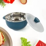 Apex Microwave-Safe Serving Bowl 3 Pcs Set (700ml, 1000ml, 1400ml) - Closeup Embroidery by Nari Haat, Indian ethnic w...