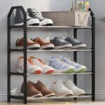 4 Layer Space‑saving Shoes Show Rack Folding Shoe Rack (1 Pc) - Closeup Embroidery by Nari Haat, Indian ethnic wear...