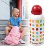 Aluminium, Metal Sports Water Bottle, 1 Pc (Capacity 350 ML Approx) - Back View by Nari Haat, Indian ethnic wear, wom...