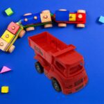 Friction Powered Dumper Toy Truck with Opening Container for Indoor/Outdoor Play - Back View by Nari Haat, Indian eth...