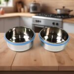 Bite Lunch Box, with Insulated Fabric Lunch Bag & Plastic Spoon, Fork - Back View by Nari Haat, Indian ethnic wear, w...