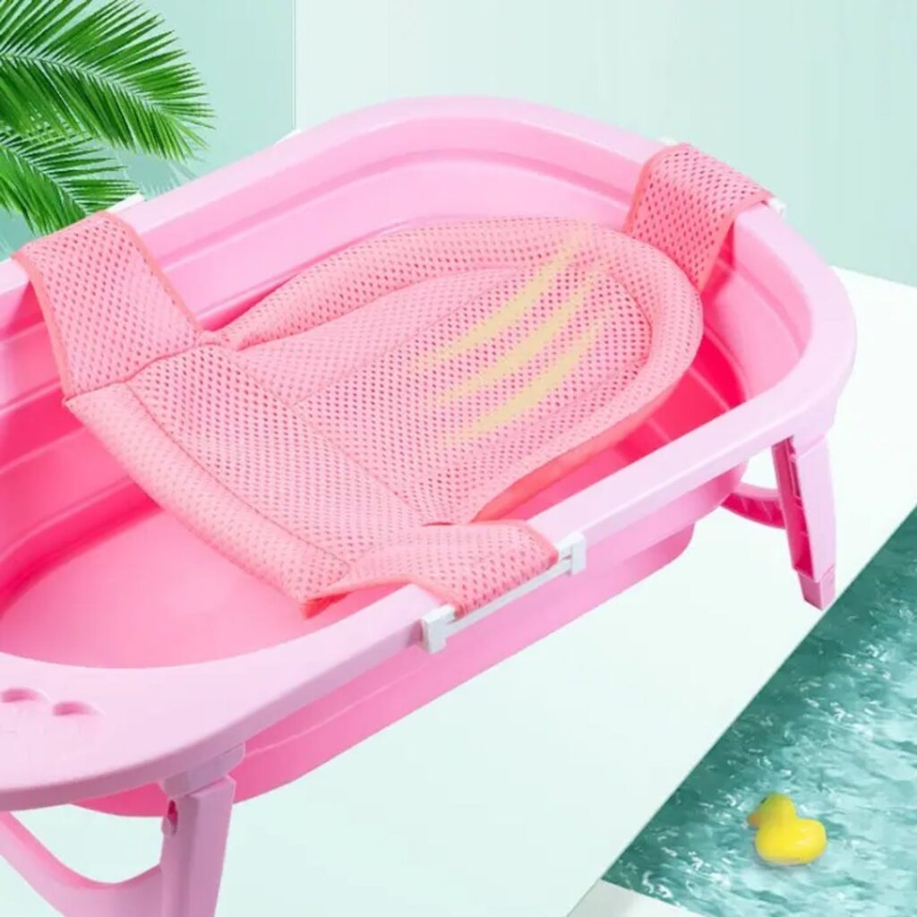 Newborn Bath Seat Infant Baby Tub Seat Anti Slip Chair for  Baby Safety Bathtub Use - Front View by Nari Haat, Indian...