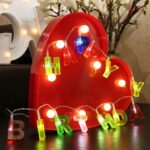 Decoratives 13 LED Letter Battery Operated String Lights - Neckline Detail by Nari Haat, Indian ethnic wear, women cl...