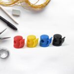 Cable Holder, Adhesive Cable Organizer for Cable Management (4 Pcs Set) - Closeup Embroidery by Nari Haat, Indian eth...