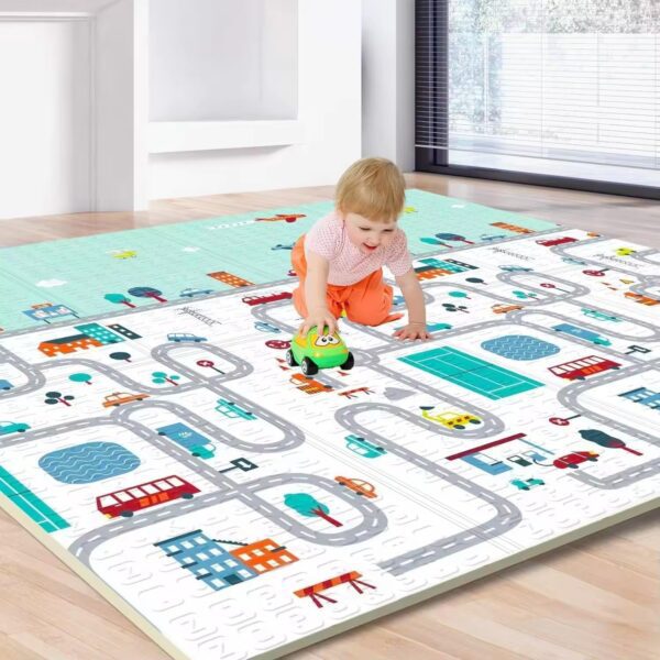 Baby Play Mat, Foam Play mat Baby Floor Play Baby Crawling Mat (180x120 cm / 1 Pc) - Front View by Nari Haat, Indian ...