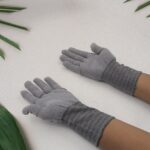 1 Pair Cut Resistant Gloves Anti Cut Heat Resistant Safety Work Gloves - Closeup Embroidery by Nari Haat, Indian ethn...