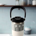 High Quality Stainless Steel Vacuum Glass Double Walled Travel Mug( 1 Pc) - Neckline Detail by Nari Haat, Indian ethn...